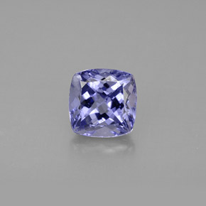 Tanzanite naturale blu da 1,46 ct, taglio a cuscino, VS