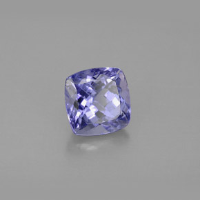 Tanzanite naturale blu da 1,46 ct, taglio a cuscino, VS