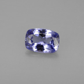 Tanzanite naturale blu da 1,01 ct, taglio a cuscino, VVS-VS
