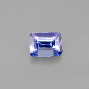 Tanzanite naturale blu da 1,03 ct, taglio smeraldo, VVS-VS