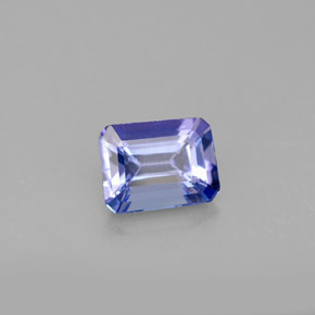 Tanzanite naturale blu da 1,03 ct, taglio smeraldo, VVS-VS