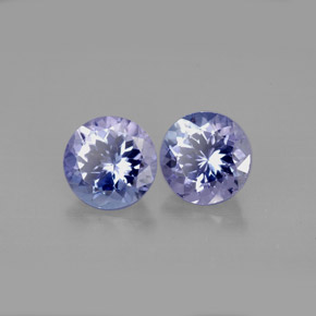 Tanzanite naturale blu da  ct, taglio rotondo, VVS