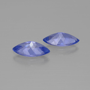 Tanzanite naturale blu da  ct, marchesa, VVS