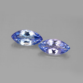 Tanzanite naturale blu da  ct, marchesa, VVS