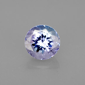 Tanzanite naturale blu da 1,41 ct, taglio rotondo, VVS-VS