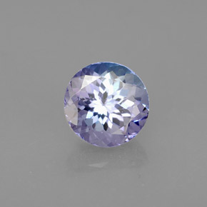 Tanzanite naturale blu da 1,41 ct, taglio rotondo, VVS-VS