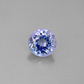 Tanzanite naturale blu da 1,27 ct, taglio rotondo, VVS-VS
