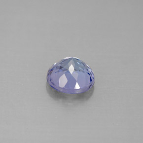Tanzanite naturale blu da 1,27 ct, taglio rotondo, VVS-VS