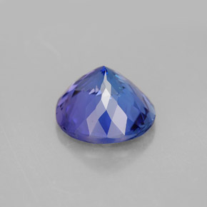 Tanzanite naturale blu da 4,67 ct, taglio rotondo, VVS