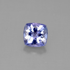 Tanzanite naturale blu da 1,11 ct, taglio a cuscino, VVS