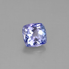 Tanzanite naturale blu da 1,11 ct, taglio a cuscino, VVS