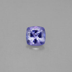 Tanzanite naturale blu da 0,96 ct, taglio a cuscino, VVS