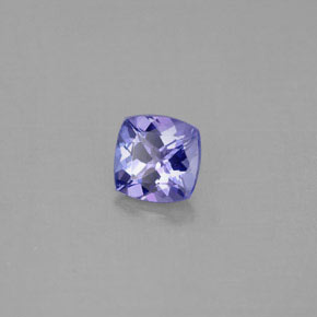 Tanzanite naturale blu da 0,96 ct, taglio a cuscino, VVS