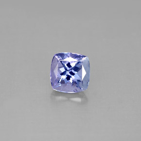 Tanzanite naturale blu da 1,11 ct, taglio a cuscino, VVS