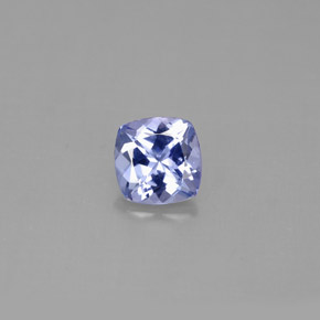 Tanzanite naturale blu da 0,90 ct, taglio a cuscino, VVS