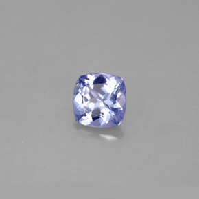 Tanzanite naturale blu da 0,90 ct, taglio a cuscino, VVS