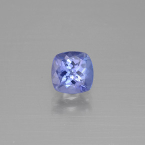 Tanzanite naturale blu da 1,08 ct, taglio a cuscino, VVS