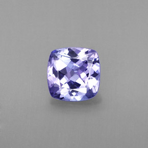 Tanzanite naturale blu da 0,87 ct, taglio a cuscino, VVS