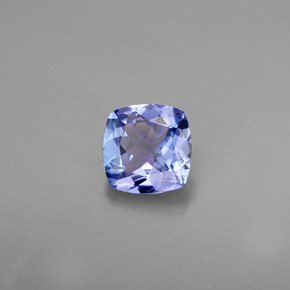 Tanzanite naturale blu da 0,81 ct, taglio a cuscino, VVS