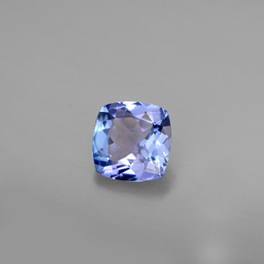 Tanzanite naturale blu da 0,81 ct, taglio a cuscino, VVS