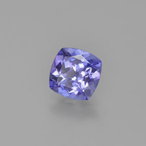 Tanzanite naturale blu da 0,91 ct, taglio a cuscino, VVS-VS