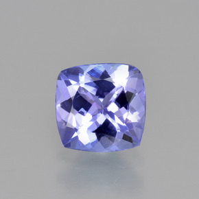 Tanzanite naturale blu da 0,93 ct, taglio a cuscino, VVS