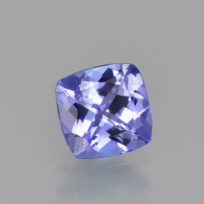 Tanzanite naturale blu da 0,93 ct, taglio a cuscino, VVS