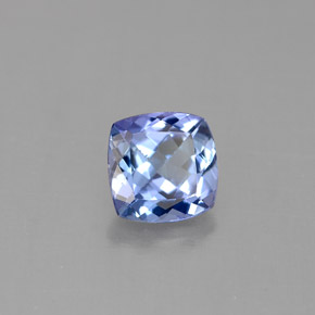 Tanzanite naturale blu da 1,06 ct, taglio a cuscino, VVS