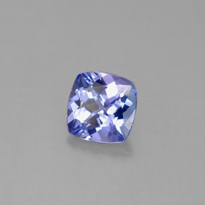 Tanzanite naturale blu da 0,93 ct, taglio a cuscino, VVS