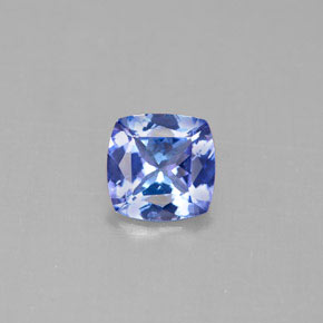 Tanzanite naturale blu da 0,86 ct, taglio a cuscino, VVS
