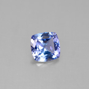 Tanzanite naturale blu da 0,86 ct, taglio a cuscino, VVS