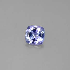 Tanzanite naturale blu da 0,84 ct, taglio a cuscino, VVS