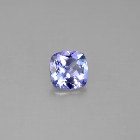 Tanzanite naturale blu da 0,84 ct, taglio a cuscino, VVS