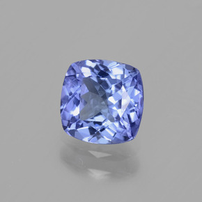 Tanzanite naturale blu da 0,99 ct, taglio a cuscino, VVS