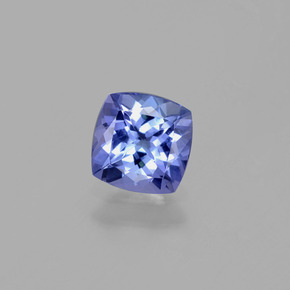 Tanzanite naturale blu da 0,97 ct, taglio a cuscino, VVS