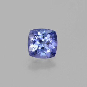 Tanzanite naturale blu da 0,97 ct, taglio a cuscino, VVS