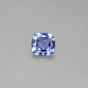 Tanzanite naturale blu da 0,96 ct, taglio a cuscino, VVS