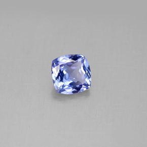 Tanzanite naturale blu da 0,96 ct, taglio a cuscino, VVS