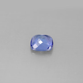 Tanzanite naturale blu da 0,96 ct, taglio a cuscino, VVS