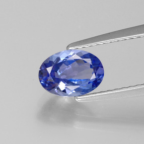 Tanzanite naturale blu da 1,10 ct, taglio ovale, VS