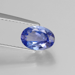 Tanzanite naturale blu da 1,10 ct, taglio ovale, VS