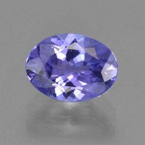 Tanzanite naturale viola da 1,48 ct, taglio ovale, VVS-VS