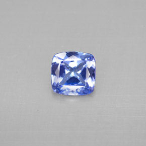 Tanzanite naturale blu da 0,90 ct, taglio a cuscino, VS