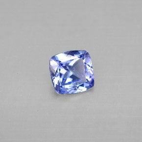Tanzanite naturale blu da 0,90 ct, taglio a cuscino, VS