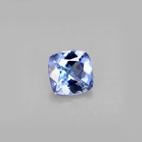 Tanzanite naturale blu da 0,91 ct, taglio a cuscino, VS
