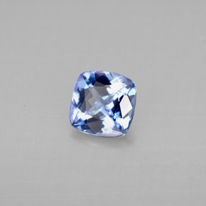 Tanzanite naturale blu da 0,91 ct, taglio a cuscino, VS