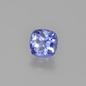 Tanzanite naturale blu da 0,94 ct, taglio a cuscino, VS