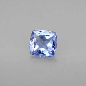 Tanzanite naturale blu da 0,95 ct, taglio a cuscino, VVS-VS