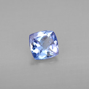 Tanzanite naturale blu da 0,95 ct, taglio a cuscino, VVS-VS