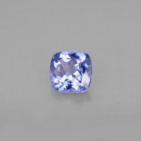 Tanzanite naturale blu da 0,84 ct, taglio a cuscino, VVS